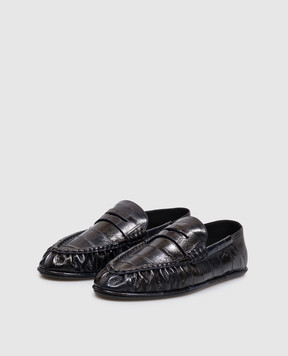 Saint Laurent Cassandre leather loafers A00415EABM0