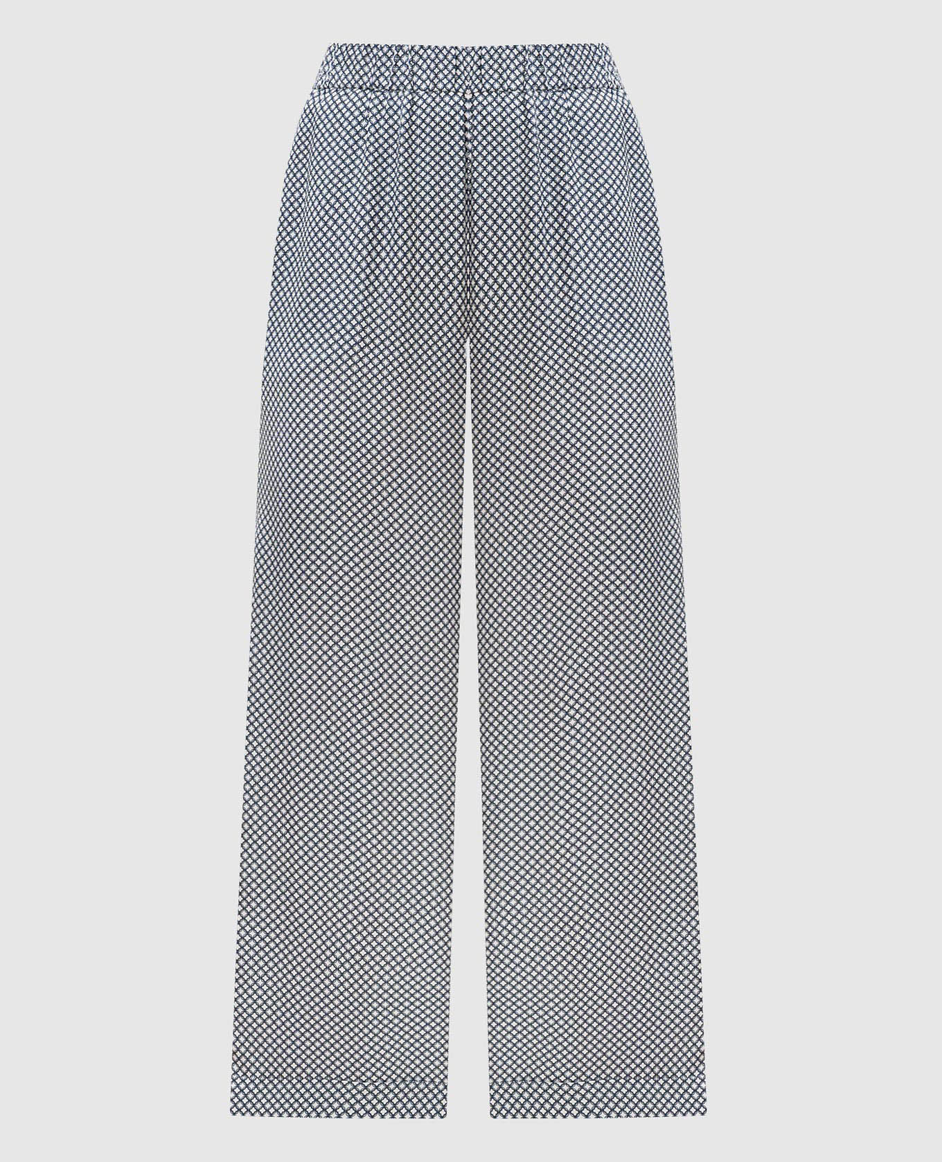 Pantaloni bianchi con stampa del logo