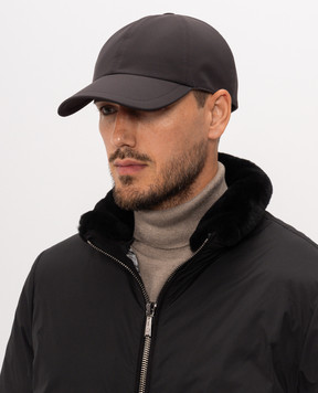 Enrico Mandelli Gray cap CAP401519V
