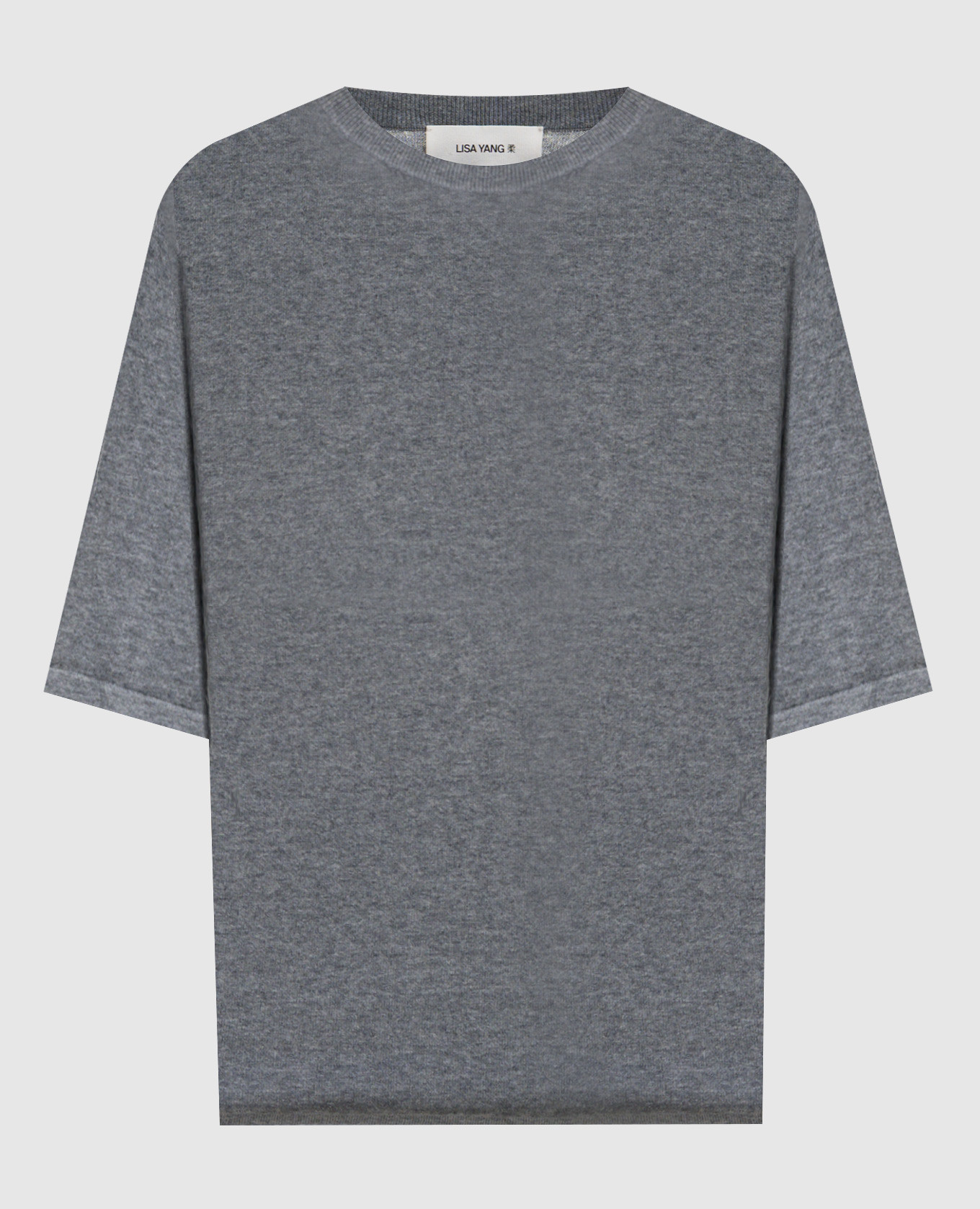 Rubie gray cashmere top