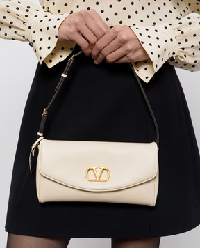 Valentino DeVain beige leather bag 8W0B0T31ABM