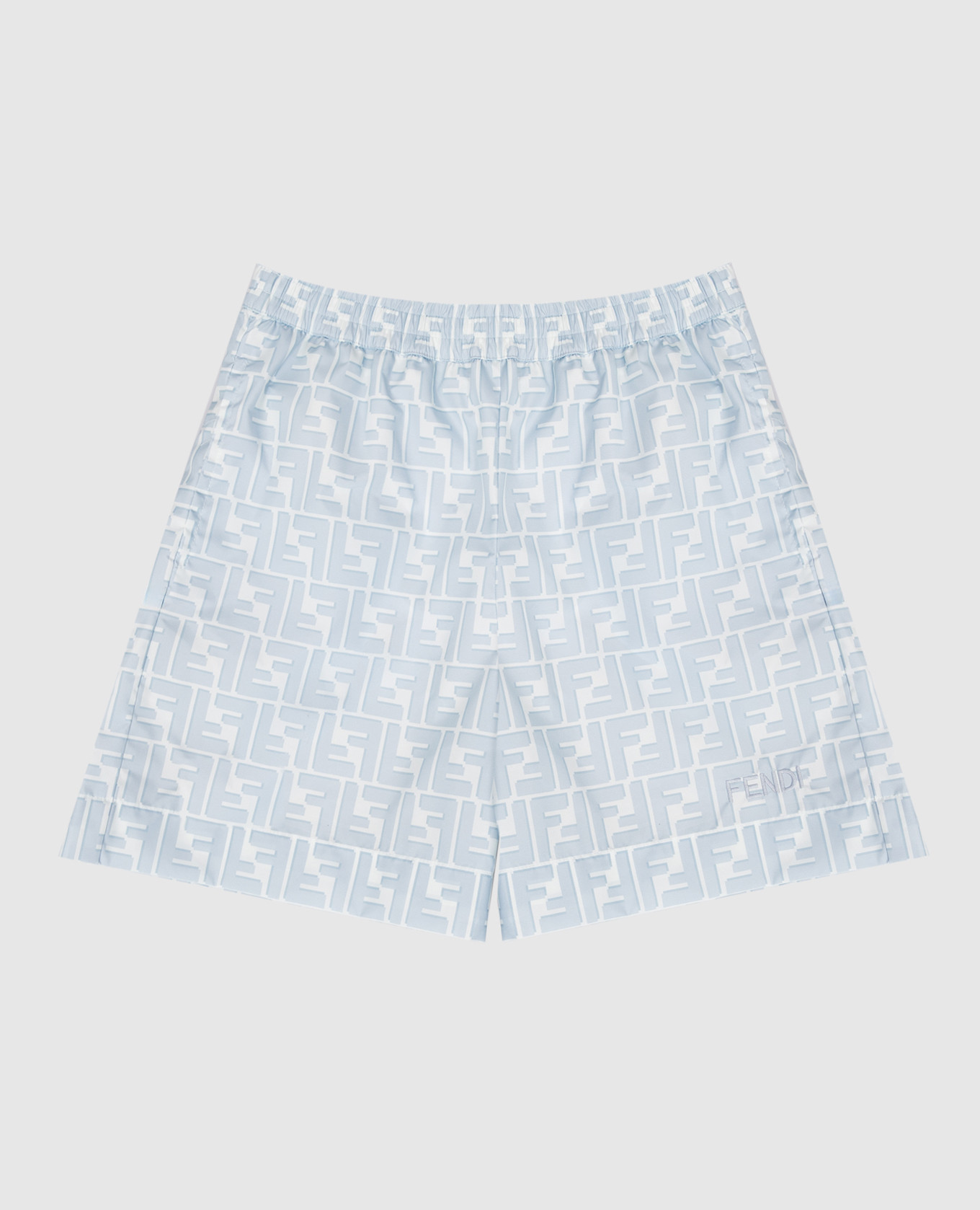 Children's blue printed swim shorts Fendi