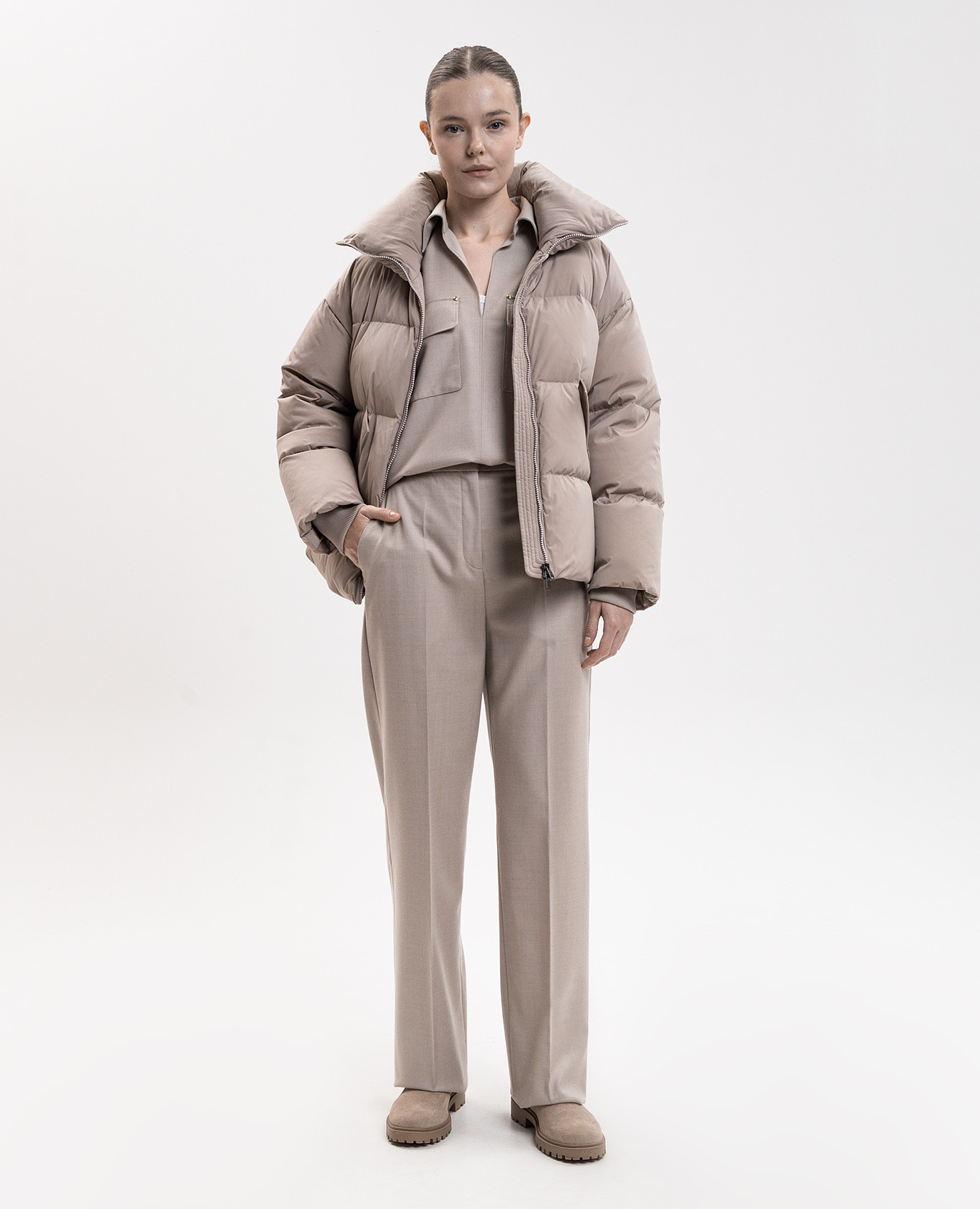Beige Kelly down jacket Woolrich 2