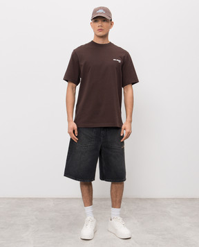 Axel Arigato Invert grey denim shorts A3880001