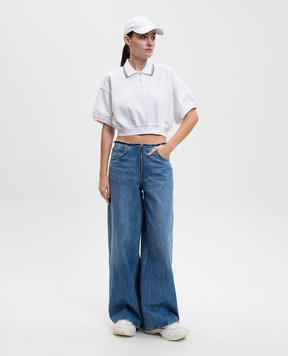 Alexander Wang White polo shirt with logo 4CC1261207