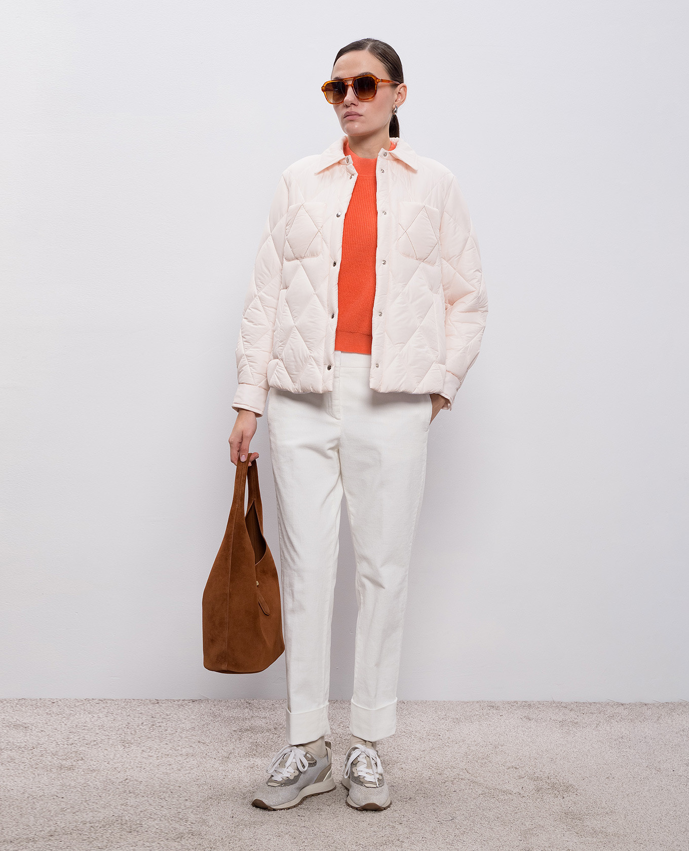 Pink sweater made of wool, silk and cashmere Peserico 2