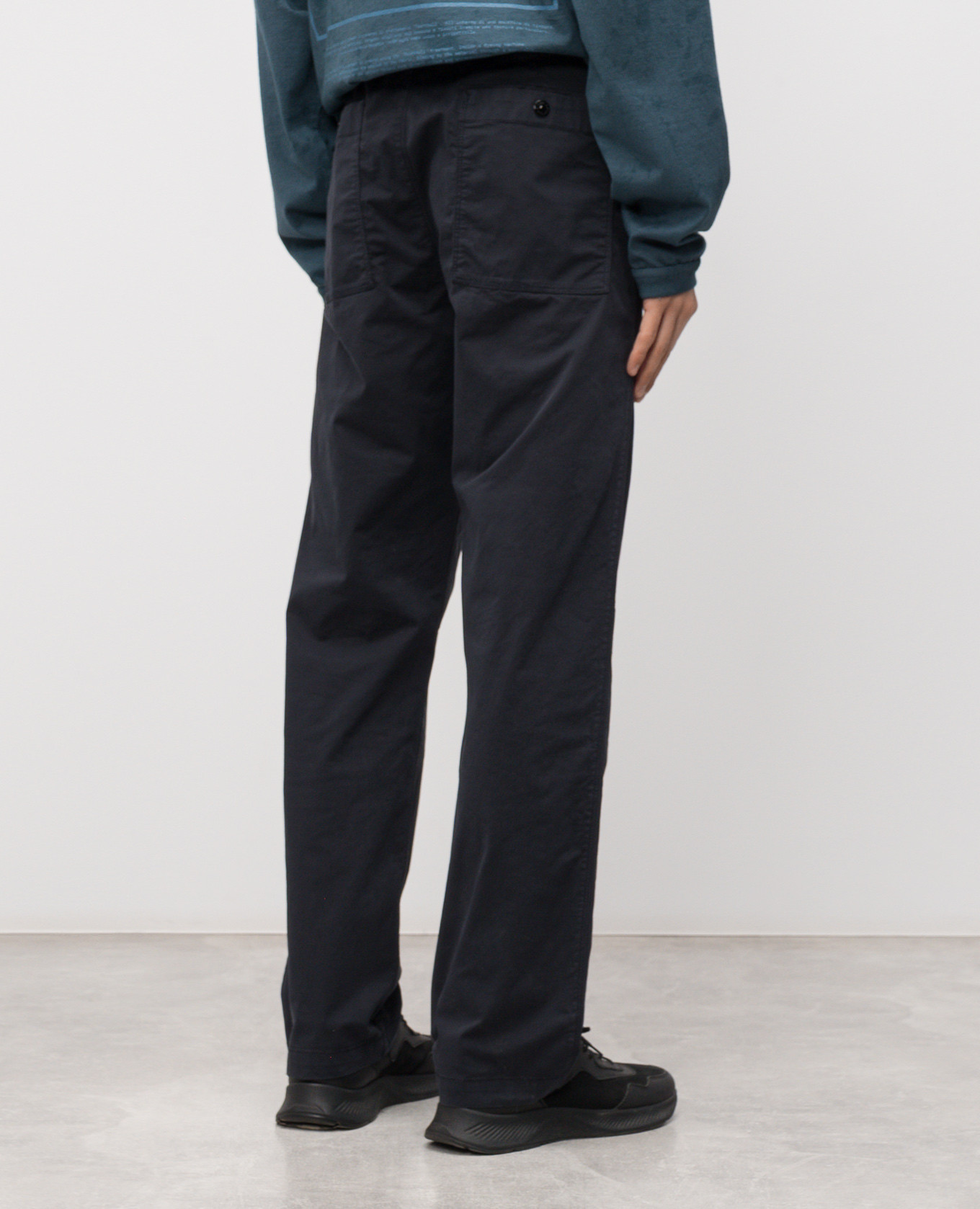 

Blue pants with logo patch Stone Island