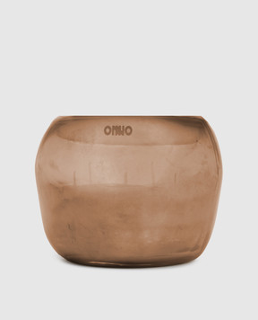 Onno Cape Copper M candle with Zanzibar scent in a glass candle holder ON541Z