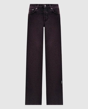 Off-White Pink jeans with a frayed effect 2FM00600B