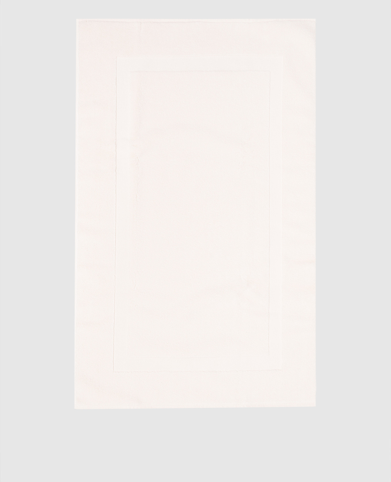Beige terry bathroom rug Brighton