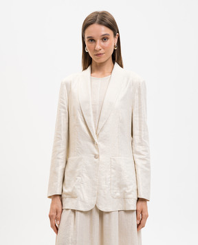 Ballantyne Beige jacket with linen BLJ065ULR02