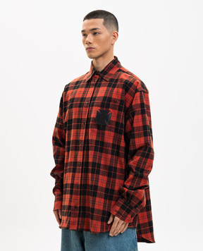 Vetements Red checkered shirt ME76FS056BRm