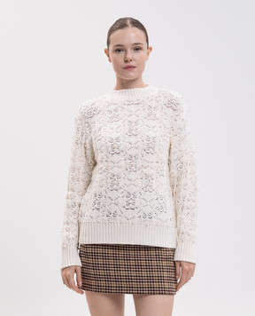 Twinset Ivory wool sweater 262LI3TAA