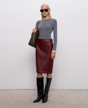 Twinset Gray jumper with layering effect 262AP3251