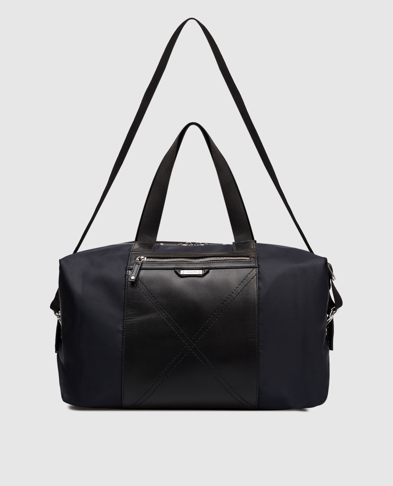 

Blue combination travel bag with logo Iceberg