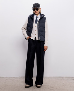 Peserico Blue wool pants A0456706548