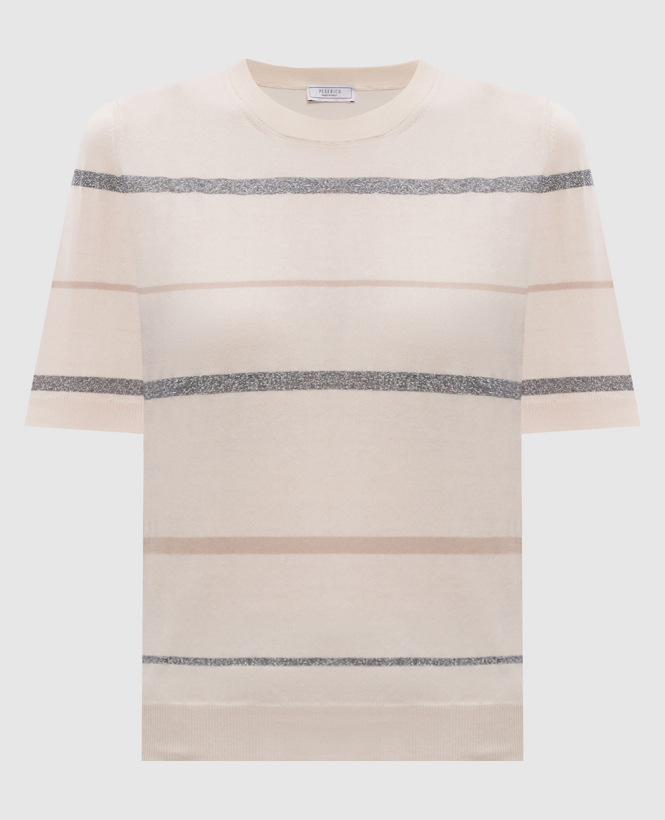 Beige striped top