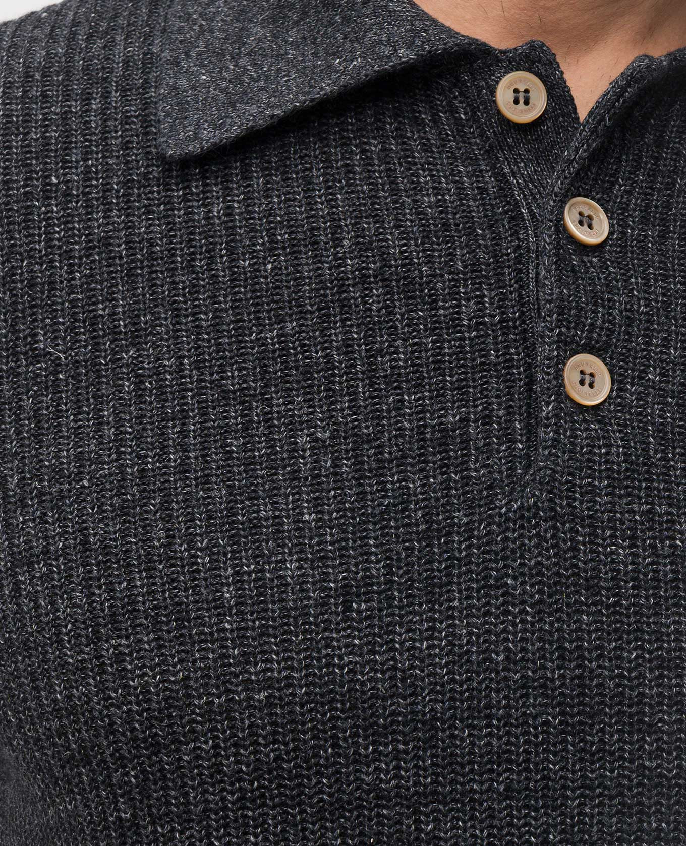 

Gray polo with linen Brunello Cucinelli, Grey