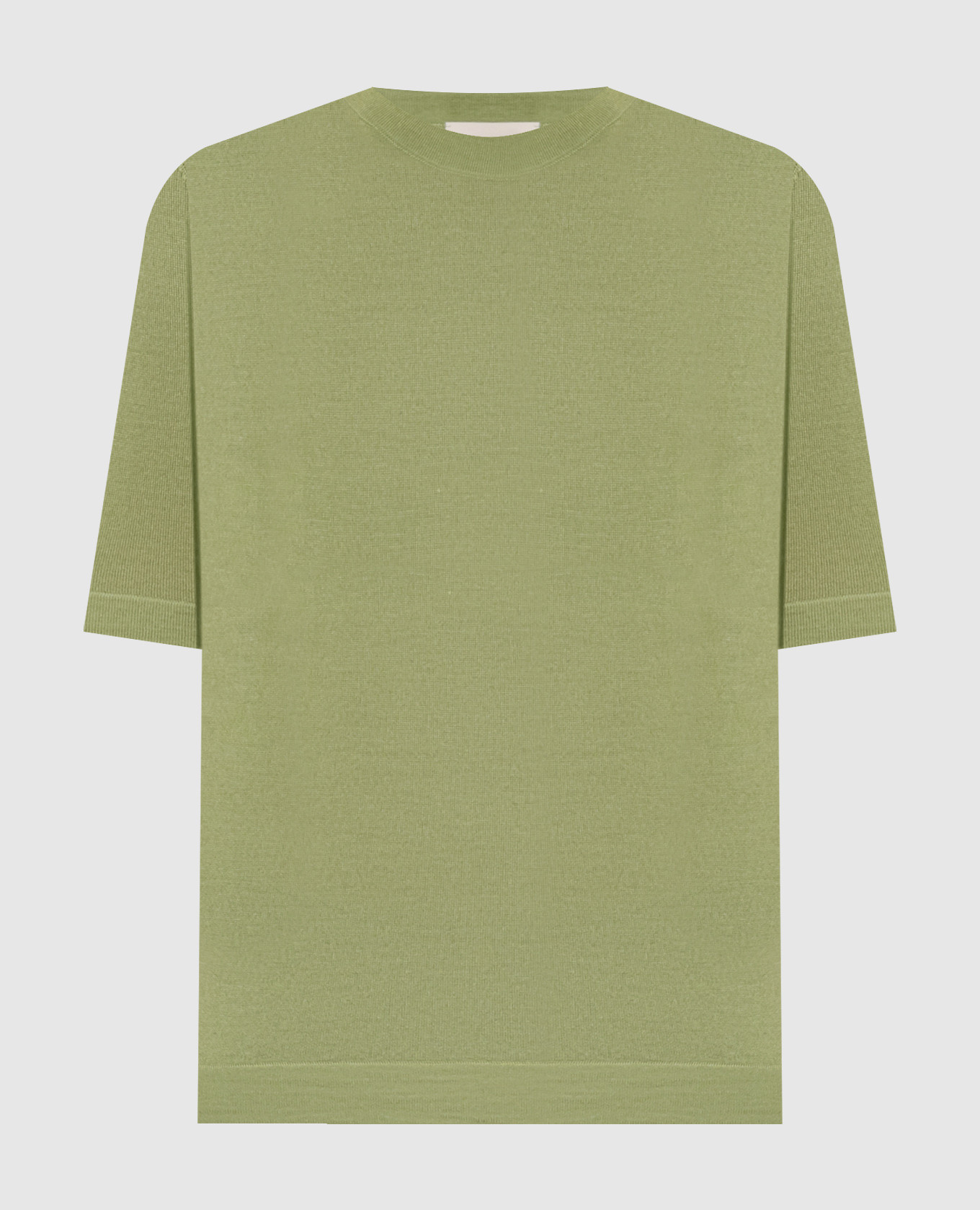 Green TAPIOCA top made of wool, silk and cashmere