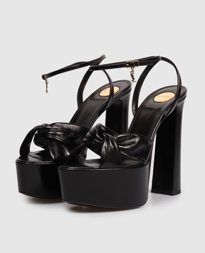 Saint Laurent Black leather sandals FRANCIANE 869730AAEHF