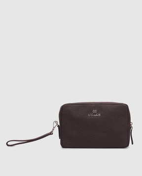 Enrico Mandelli Burgundy leather clutch 02HAND7213