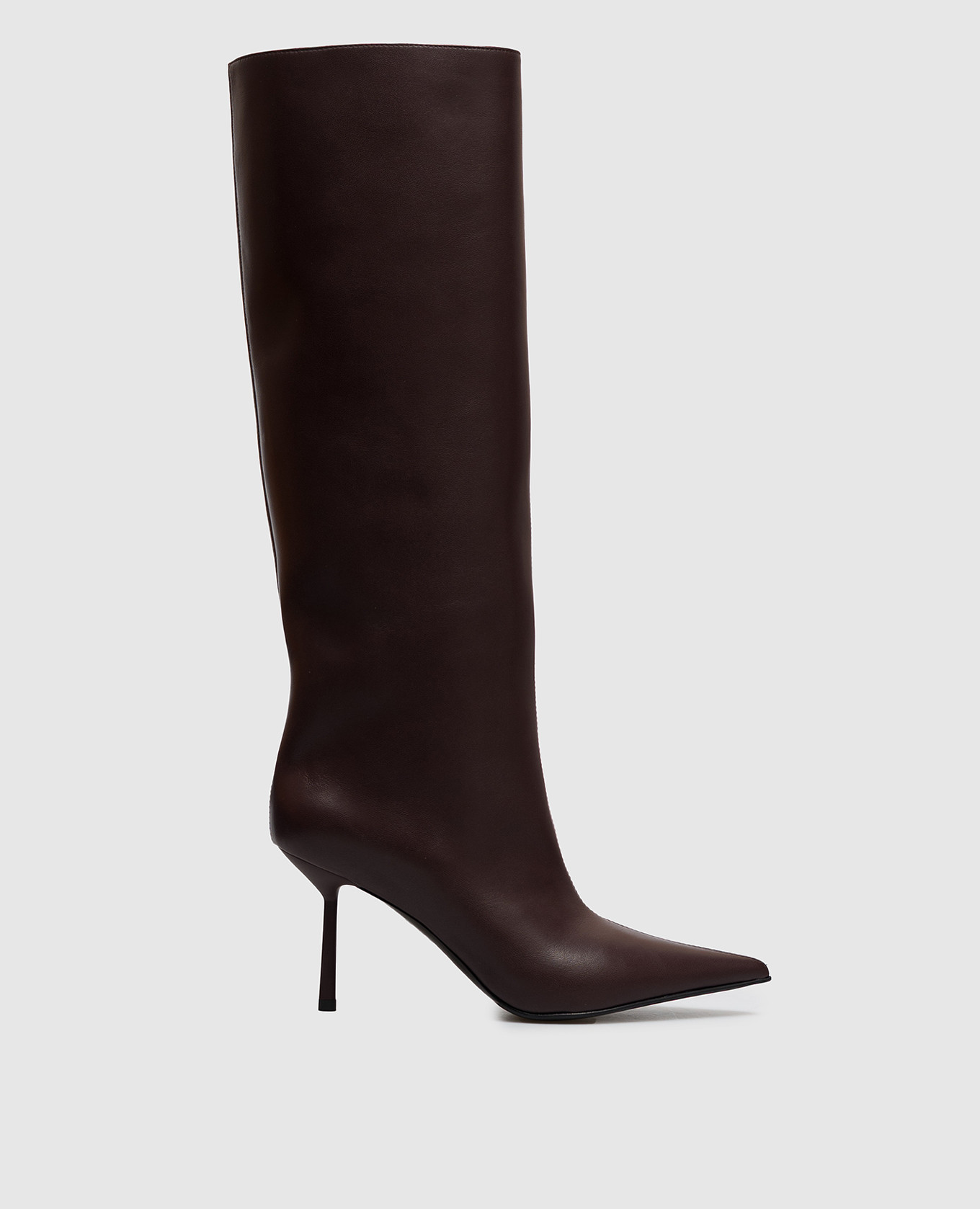 Bella burgundy leather boots