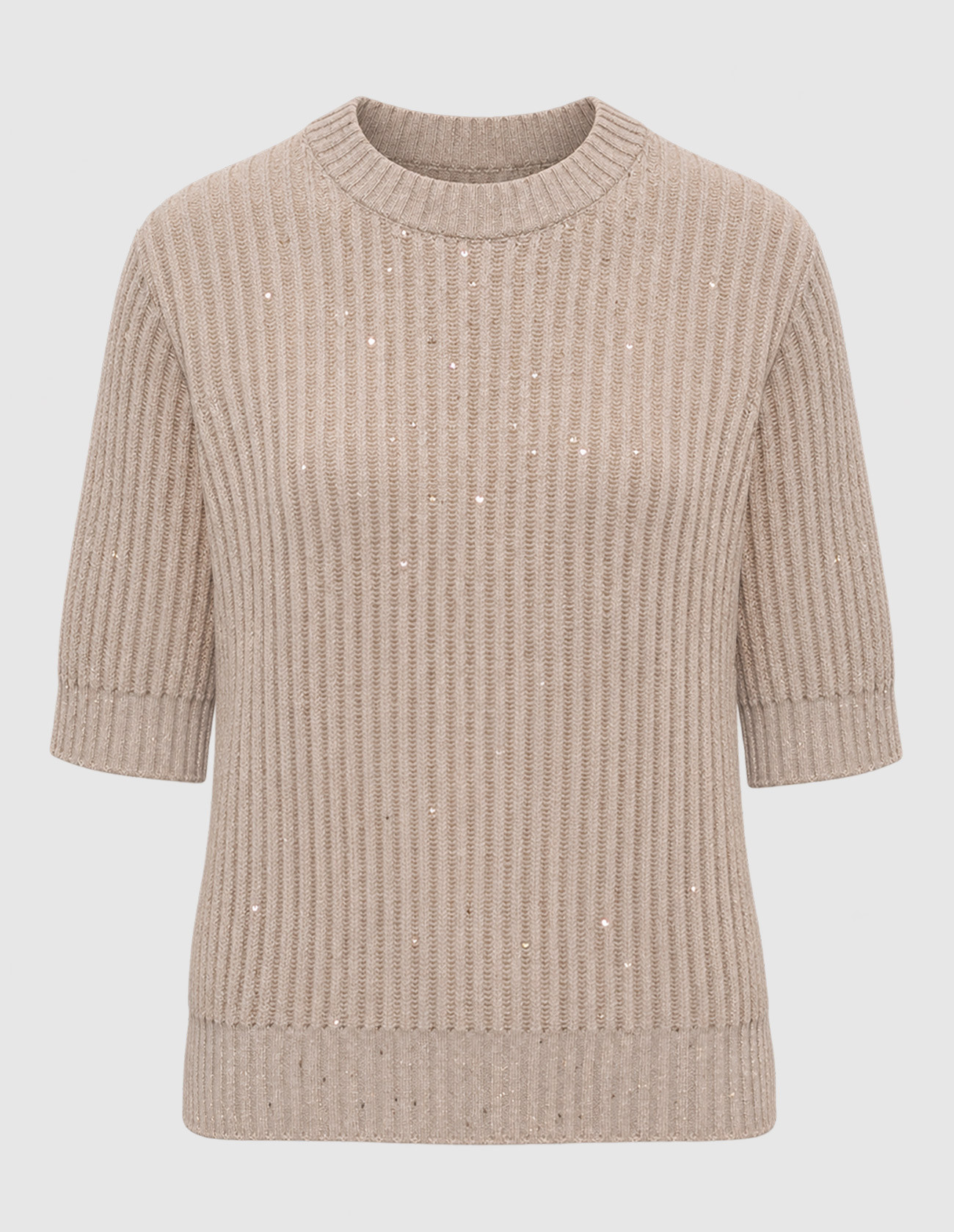 Beige knitted top
