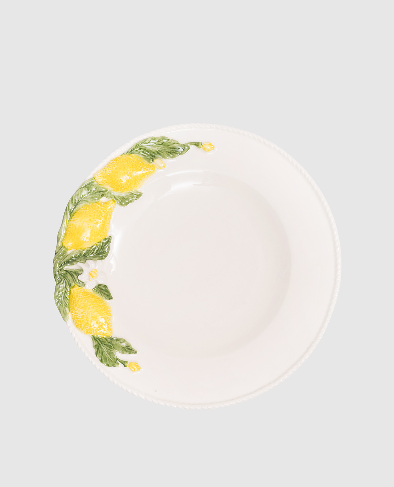 

Lemons White Ceramic Dinner Plate Les Ottomans