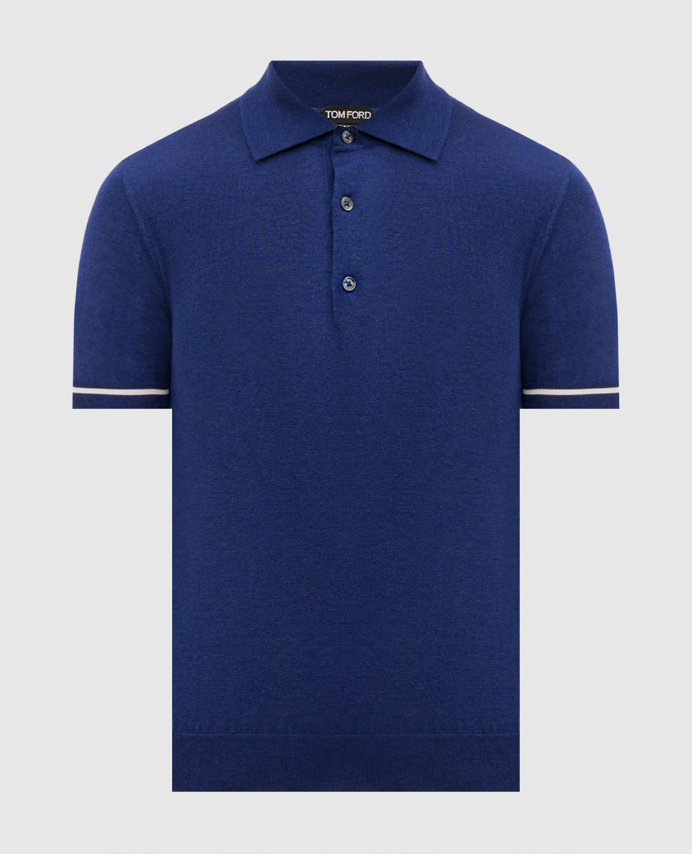 

Blue cashmere and silk polo shirt Tom Ford