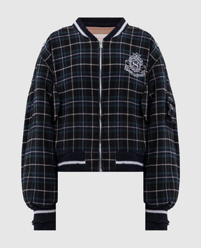 SSHEENA Checked bomber jacket 26FWBAMBUTF26017
