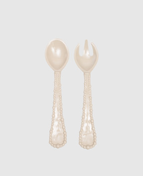 Baci Milano Pearl Salad Serving Set CUTLCOL01