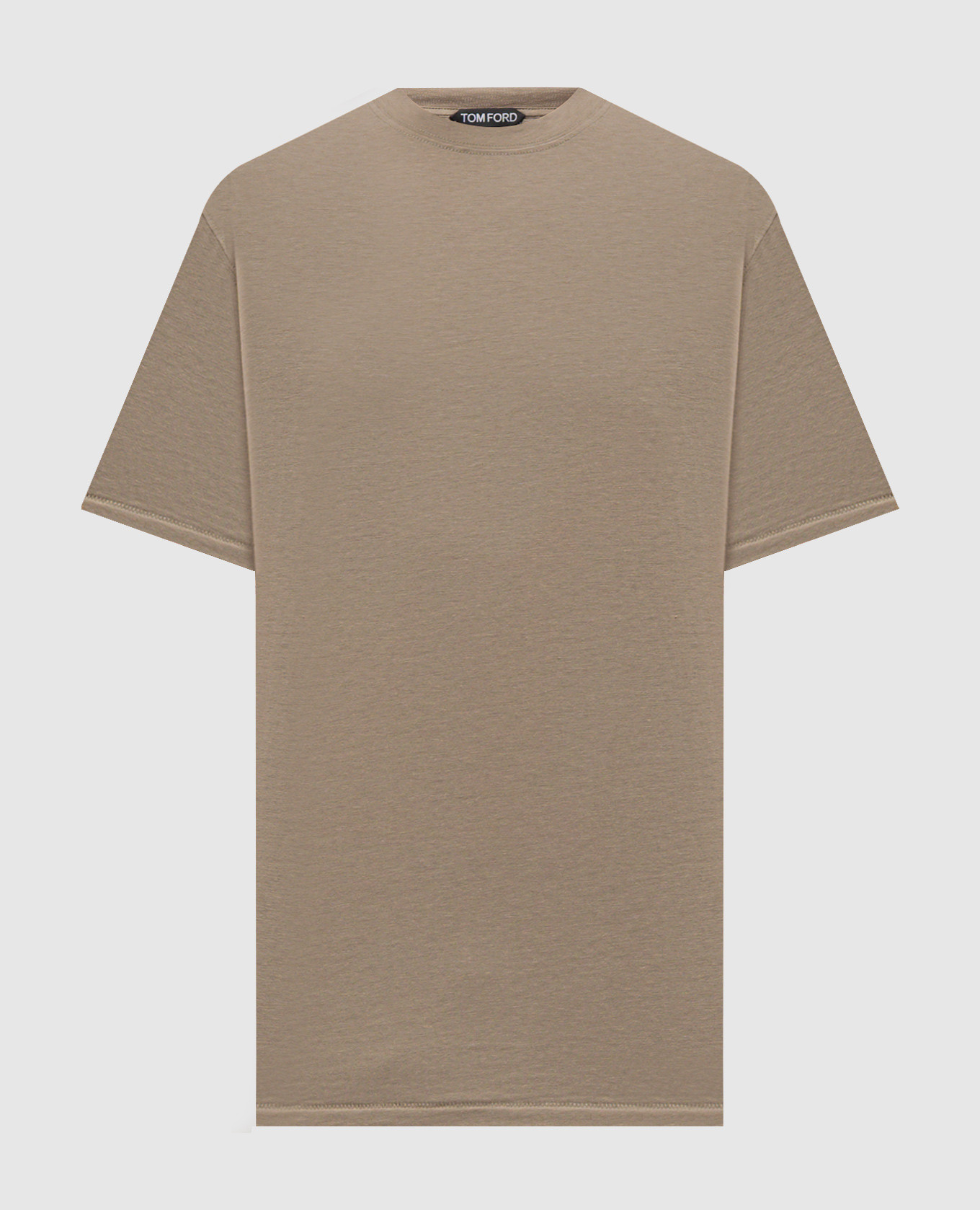 Khaki T-shirt with monogram