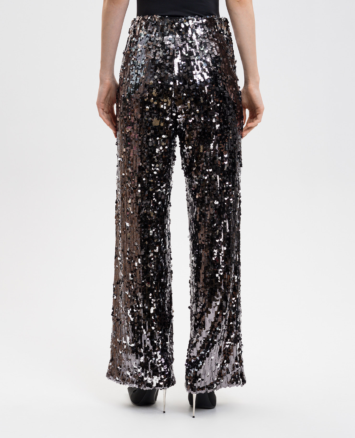 Black CABREO pants with sequins Max Mara Weekend 4