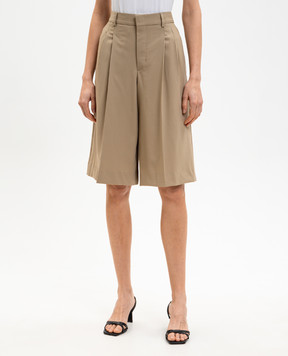Ami Paris Beige wool Bermuda shorts FSO827WV0194