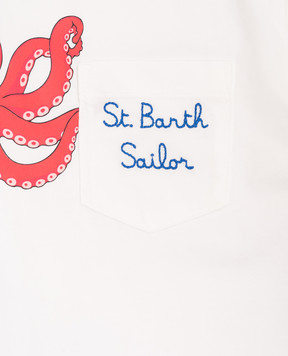 MC2 SAINT BARTH Eddy children's white T-shirt with embroidered logo EDD000101947L