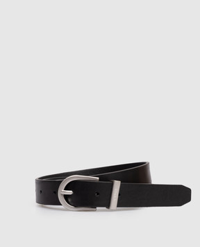 Juun.j Black leather belt JW618ZW055