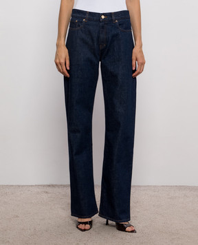 Casablanca Blue jeans with logo patch WPF26DN03501