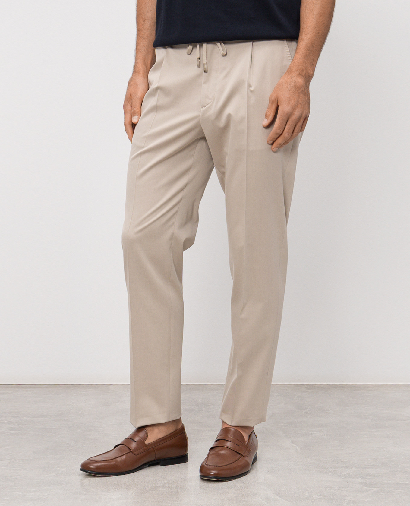 

Beige wool pants Peserico