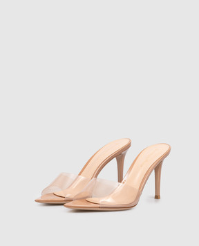 Gianvito Rossi ELLE beige leather mules G1105085RIC