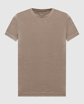Marco Pescarolo Brown wool T-shirt AMATAD53Y04