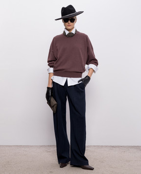 Brunello Cucinelli Marsala cashmere sweater M12244410P