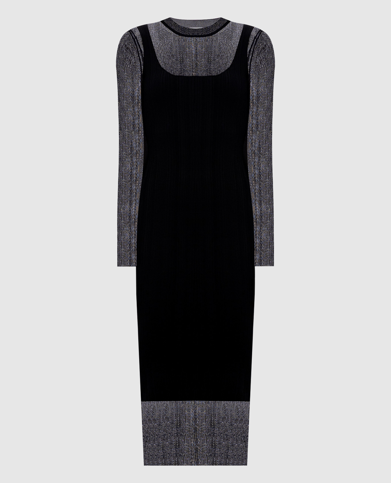 

CARO black ribbed midi dress Max Mara Sportmax