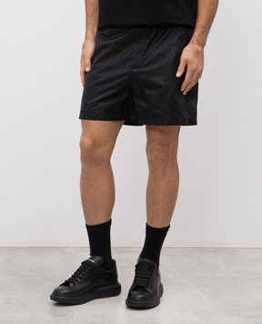 Alexander McQueen Black printed shorts 857175QRACA