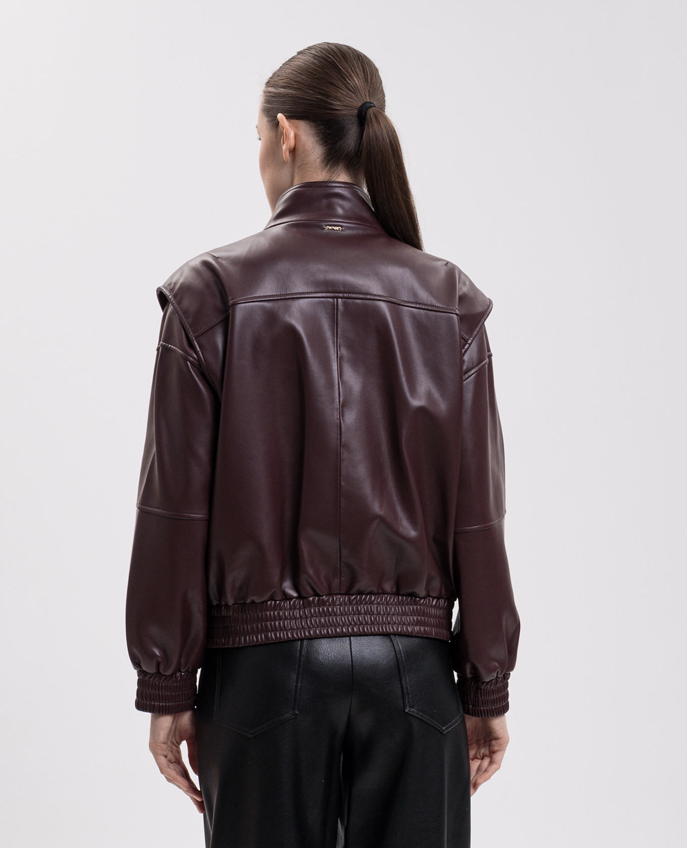 Burgundy jacket Twinset 4