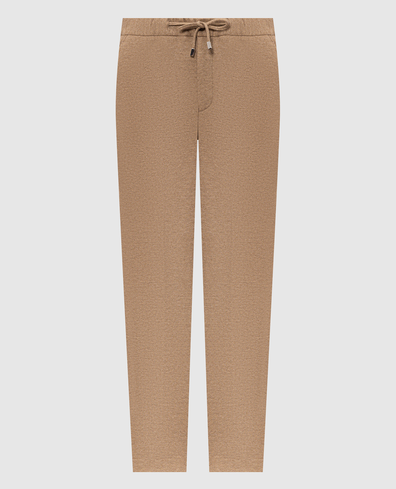 Beige cashmere pants