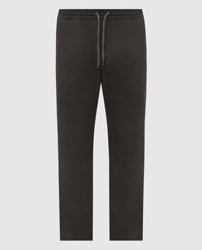 Agnona Khaki wool trousers T710U6YU1142