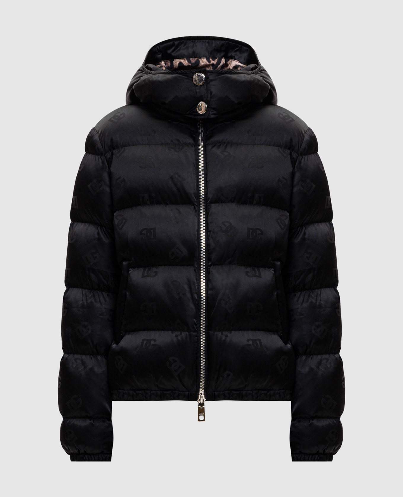 

Black quilted jacket with DG pattern Dolce&Gabbana