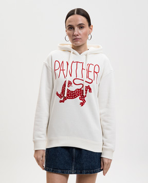 Valentino White Panther hoodie 8B3MF25HA53