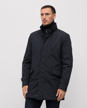 MooRER Blue down jacket IDEON IDEONSTP