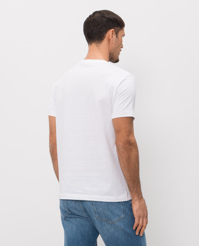 Trussardi White T-shirt with logo print G0308000134NMTS02J02